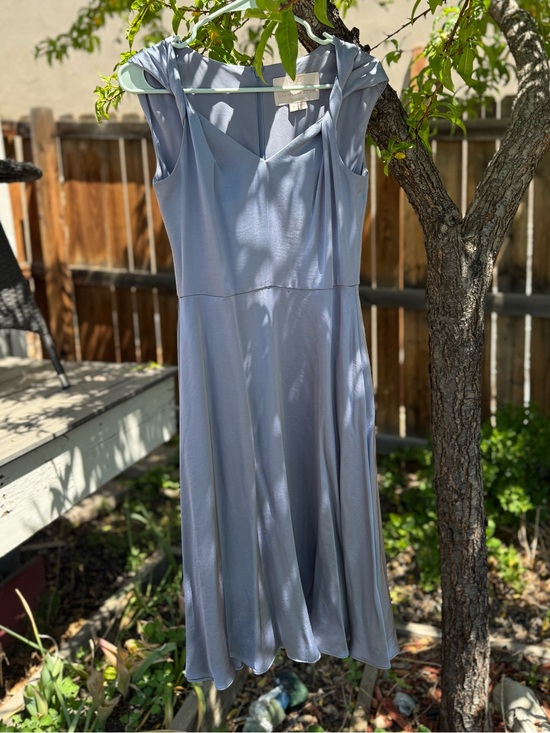 Gal Meets Glam Dresses & Skirts - Gal Meets Glam Marion Twist V-Neck Satin Dress
